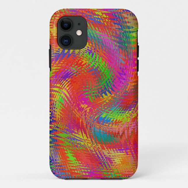 Capa Para iPhone 11 Arco-íris Tecido (Verso)