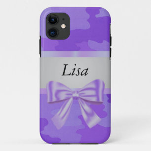 Capa Para iPhone 11 Arco Roxo da Camuflagem Personalizada