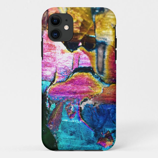Capa Para iPhone 11 Arcos-da-chuva de pedra (Verso)