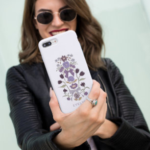 Capa Para iPhone 11 Arcos e Blossomas Lilac Floral