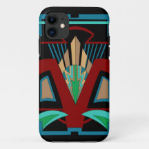 Art Deco iPhone 11 e up Case (Preto)