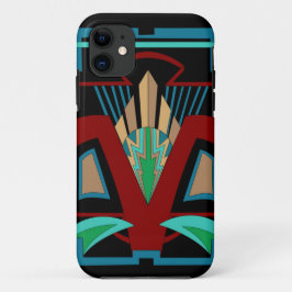 Capa Para iPhone 11 Art Deco iPhone 11 e up Case (Preto)