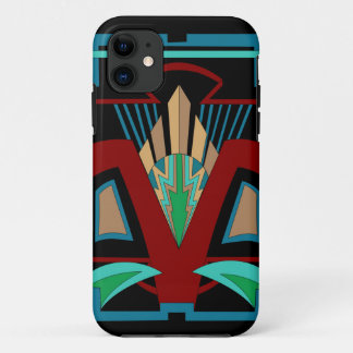 Capa Para iPhone 11 Art Deco iPhone 11 e up Case (Preto)