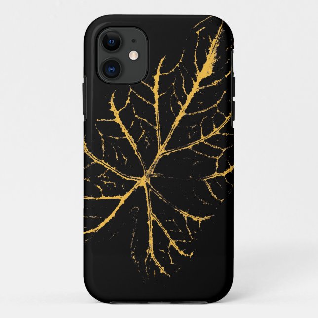 Capa Para iPhone 11 Art Leaf 23 (Verso)