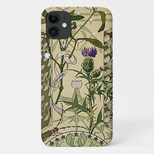 Capa Para iPhone 11 Art Nouveau - Flores Escocesas 
