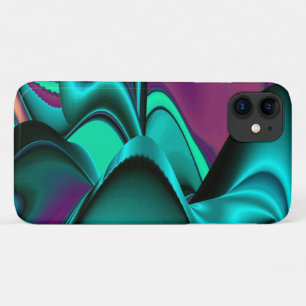 Capa Para iPhone 11 Arte 3D Metálica Futurística Abstrato