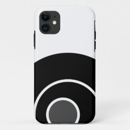 Capa Para iPhone 11 Arte Abstrata Moderna Chic Ousada Preta Cinza Bran