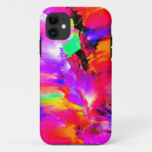 Capa Para iPhone 11 Arte Abstrato com várias cores rachada em arco-í