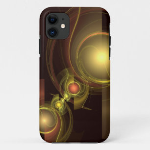 Capa Para iPhone 11 Arte Abstrato de Conexão Inteira