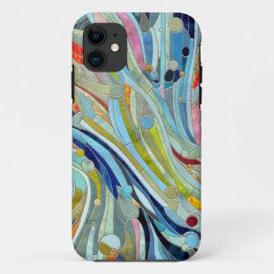 Capa Para iPhone 11 Arte Abstrato Mosaica Geométrica Colorida