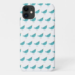 Capa Para iPhone 11 Arte Adorável e Caprichosa de Pássaros da Natureza