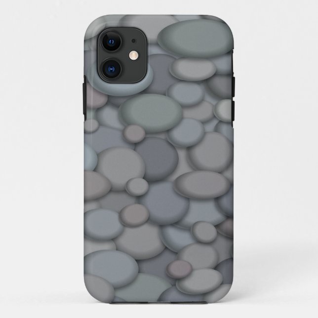 Capa Para iPhone 11 Arte Colorida River Rock Pebbles (Verso)