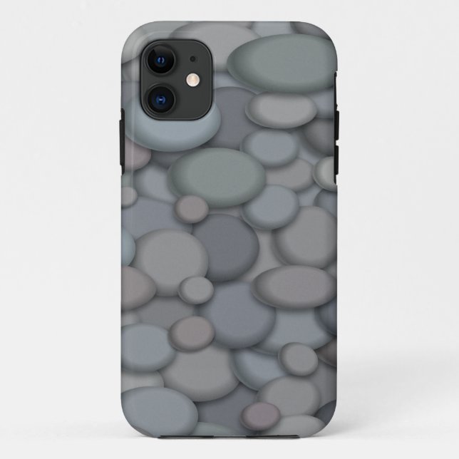 Capa Para iPhone 11 Arte Colorida River Rock Pebbles (Verso)