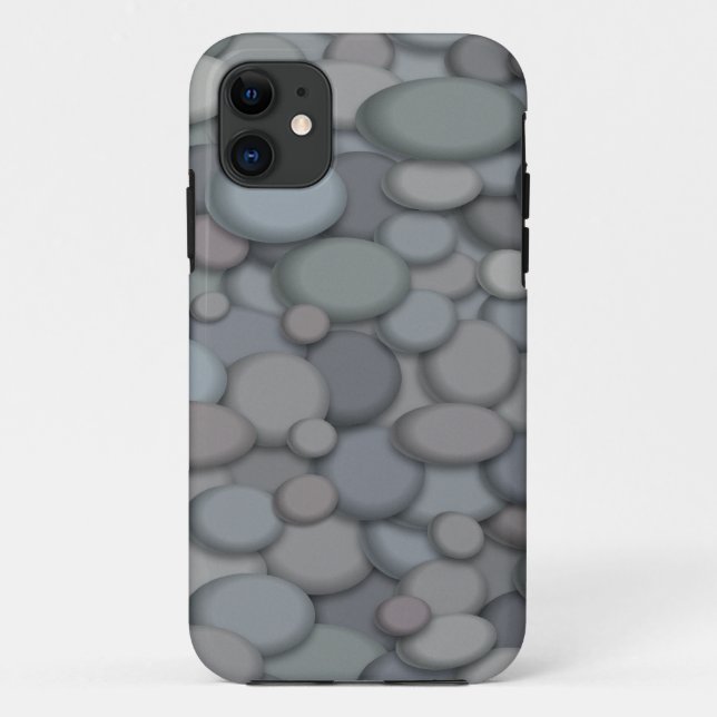 Capa Para iPhone 11 Arte Colorida River Rock Pebbles (Verso)