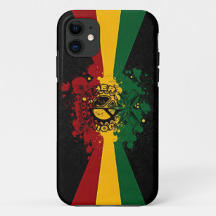 Capa Para iPhone 11 arte da música dos grafites da reggae do rasta