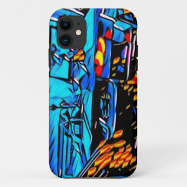 Capa Para iPhone 11 Arte de Almoço no Espaço de Trabalho