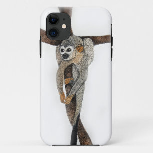 Capa Para iPhone 11 arte de caneta de macaco-aranha