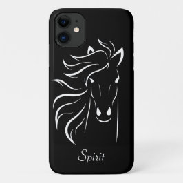 Capa Para iPhone 11 Arte de imagem em preto