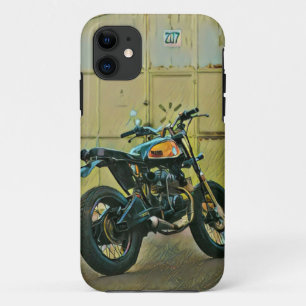 Capa Para iPhone 11 Arte de motocicleta de Vintage