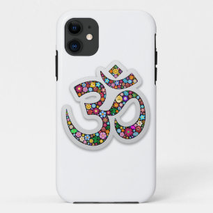 Capa Para iPhone 11 Arte do Símbolo Floral Namaste