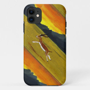 Capa Para iPhone 11 Arte dos animais selvagens da gazela do por do sol