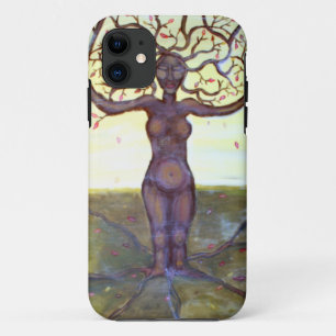 Capa Para iPhone 11 Arte "enraizada" da fantasia da deusa da árvore