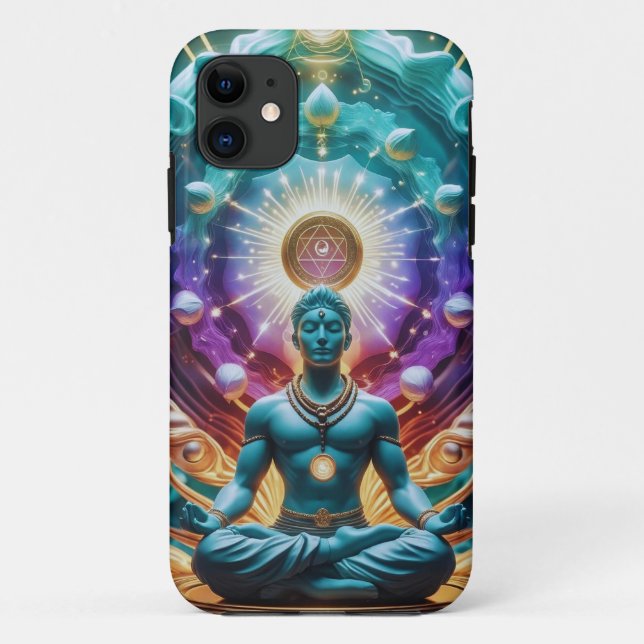 Capa Para iPhone 11 Arte Espiritual Sagrada Mandala (Verso)