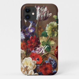 Capa Para iPhone 11 Arte Floral Clássica Dramática Elegante Holandesa 