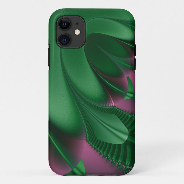 Capa Para iPhone 11 Arte Fractal 062 EML (Verso)