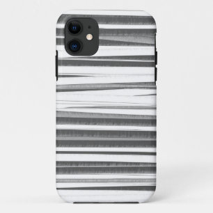 Capa Para iPhone 11 Arte gráfica de listras brancas e pretas