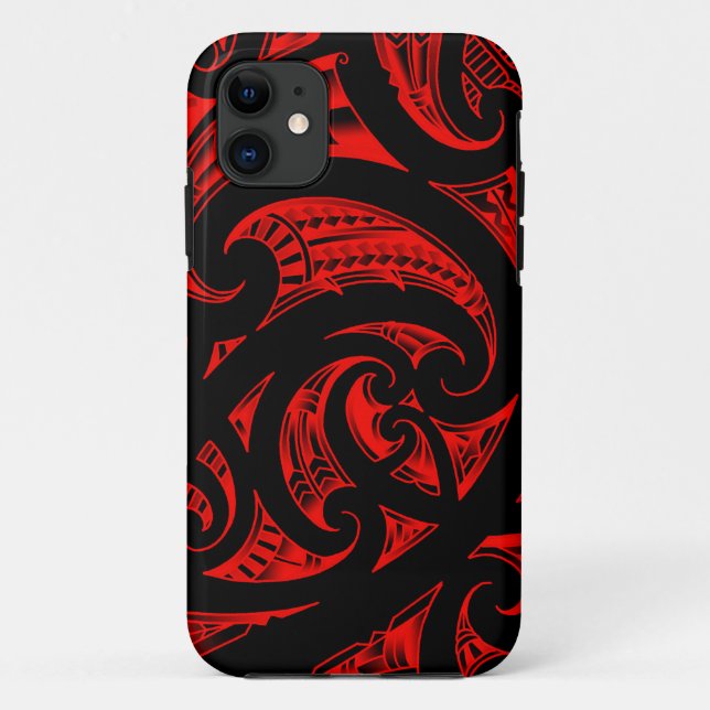 Capa Para iPhone 11 Arte maori tradicional de Kirituhi de Nova (Verso)