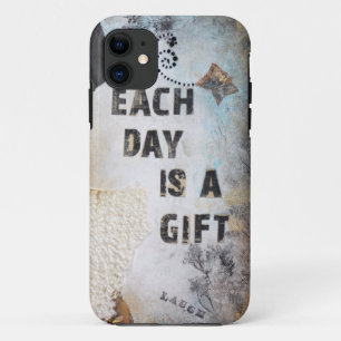 Capa Para iPhone 11 Arte Mídia Mista A Cada Dia É Uma Citação De Prese