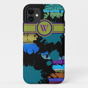 Capa Para iPhone 11 arte para adicionar sua inicial