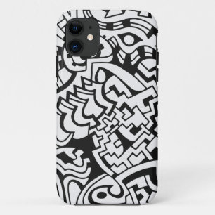 Capa Para iPhone 11 Arte preto e branco da rua dos grafites