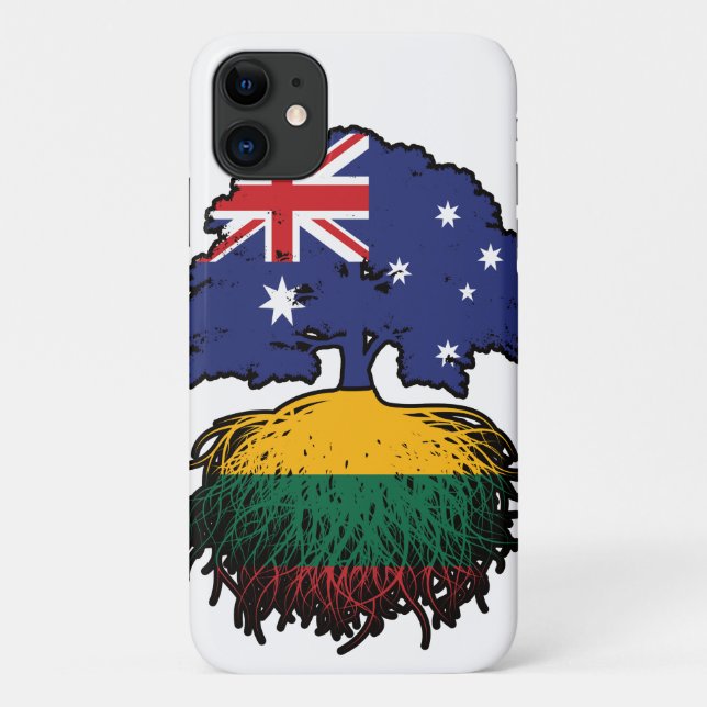 Capa Para iPhone 11 Árvore australiana lituana (Verso)