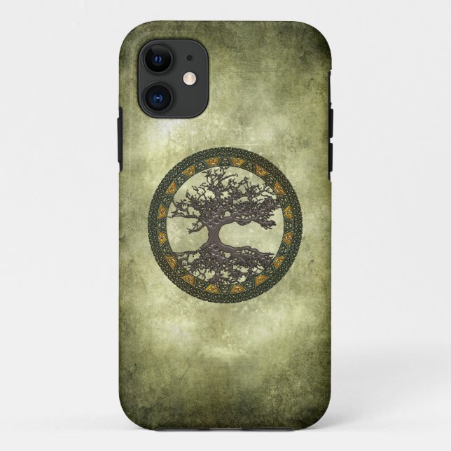 Capa Para iPhone 11 Árvore Celta da Vida (Verso)
