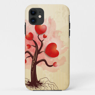 Capa Para iPhone 11 Árvore de Corações