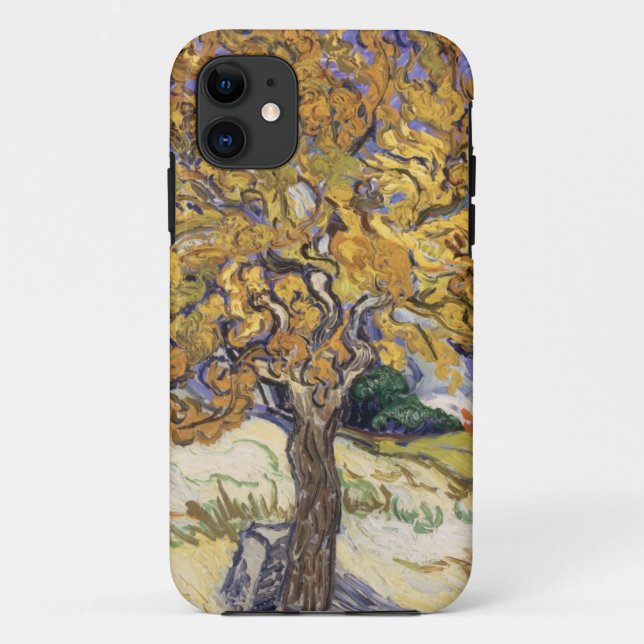 Capa Para iPhone 11 Árvore de Mulberry de Vincent van Gogh |, 1889 (Verso)