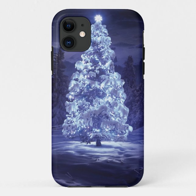 Capa Para iPhone 11 Árvore de Natal (Verso)