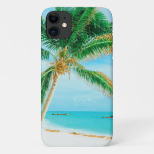 Capa Para iPhone 11 Árvore de Palm de Praia da Ilha do Caribe Tropical