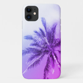 Capa Para iPhone 11 Árvore de Palma Roxa