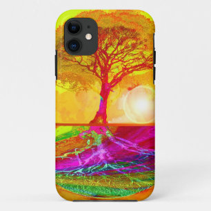 Capa Para iPhone 11 Árvore do nascer do sol da vida
