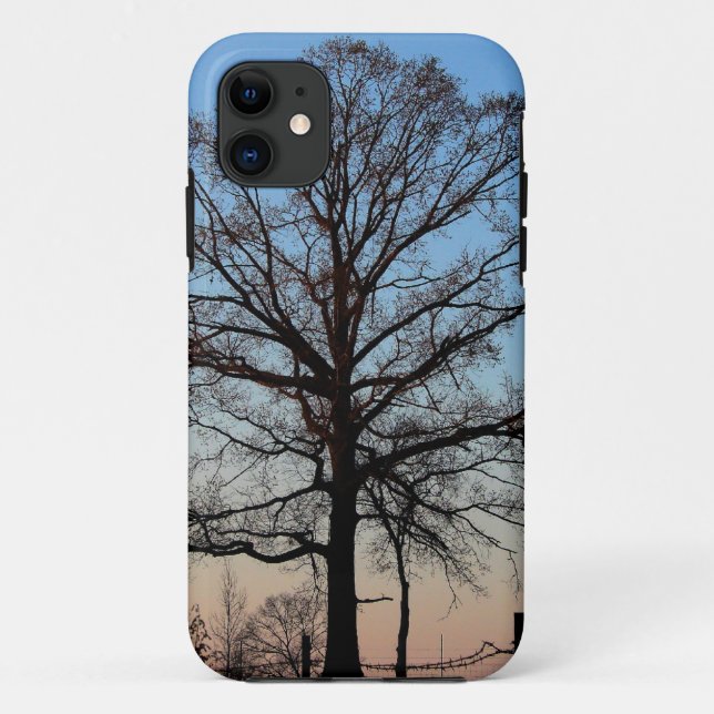 Capa Para iPhone 11 Árvore no iPhone 5 do crepúsculo (Verso)