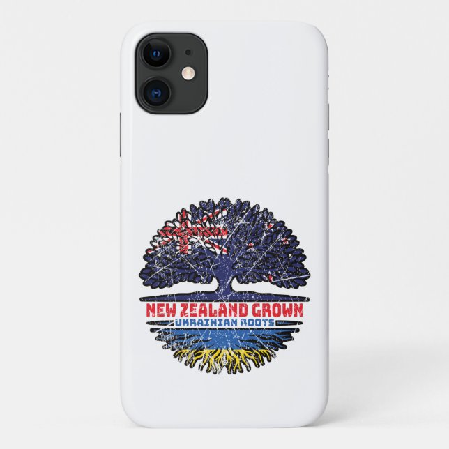Capa Para iPhone 11 Árvore ucraniana neozelandesa (Verso)