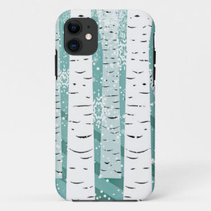 Capa Para iPhone 11 Árvores de tronco de aves