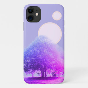 Capa Para iPhone 11 Árvores em Nevoeiro e nascente duplo