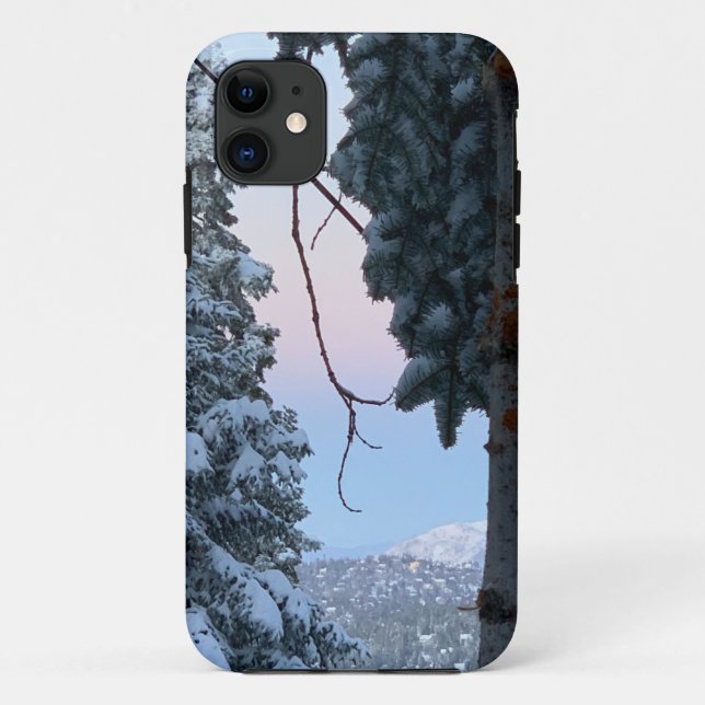 Capa Para iPhone 11 Árvores Neves (Verso)