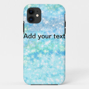 Capa Para iPhone 11 As estrelas brilhantes azul-céu simples adicionam 