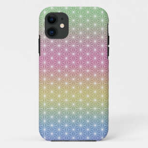Capa Para iPhone 11 Asanoha, Impressão tradicional, japonês, Arco-í