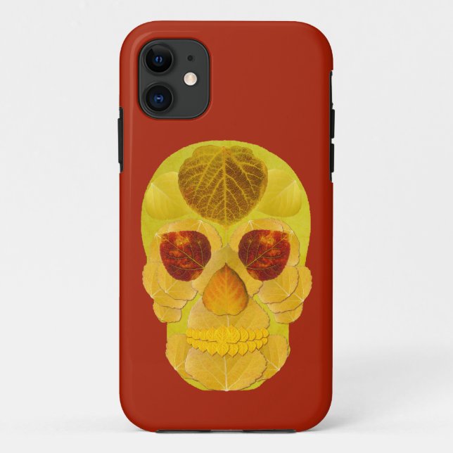 Capa Para iPhone 11 Aspen Folha Skull 1 (Verso)